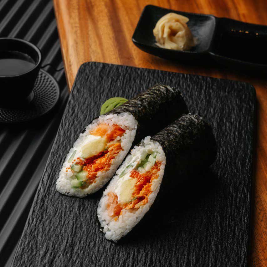 Salmon borrito